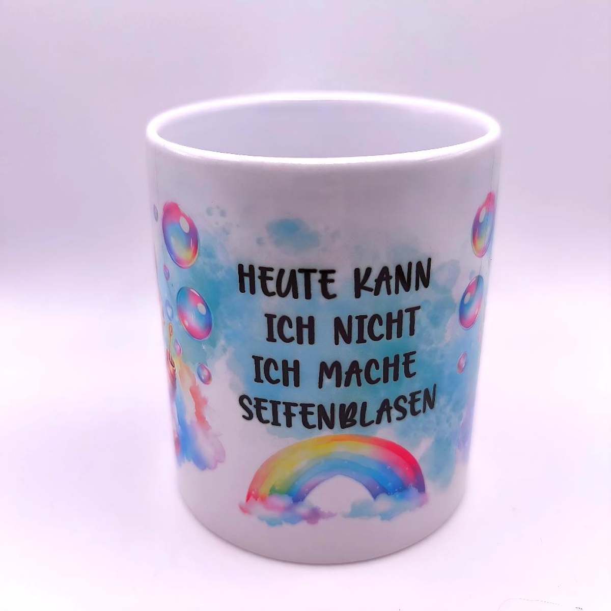 Tasse Einhorn mit Seifenblasen